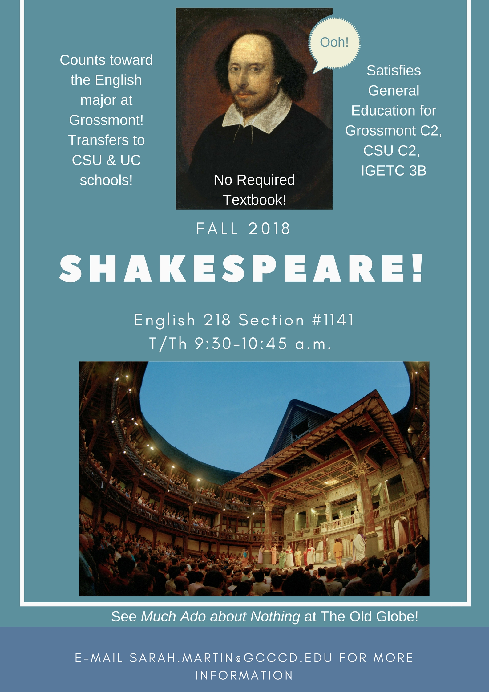 Shakespeare Flyer (Take English 218 in the fall)